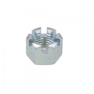 9/16 UNC BRIGHT SLOTTED HEX NUT