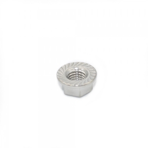 3/8 UNC S/S GR304 FLANGED SERRATED HEX NUT