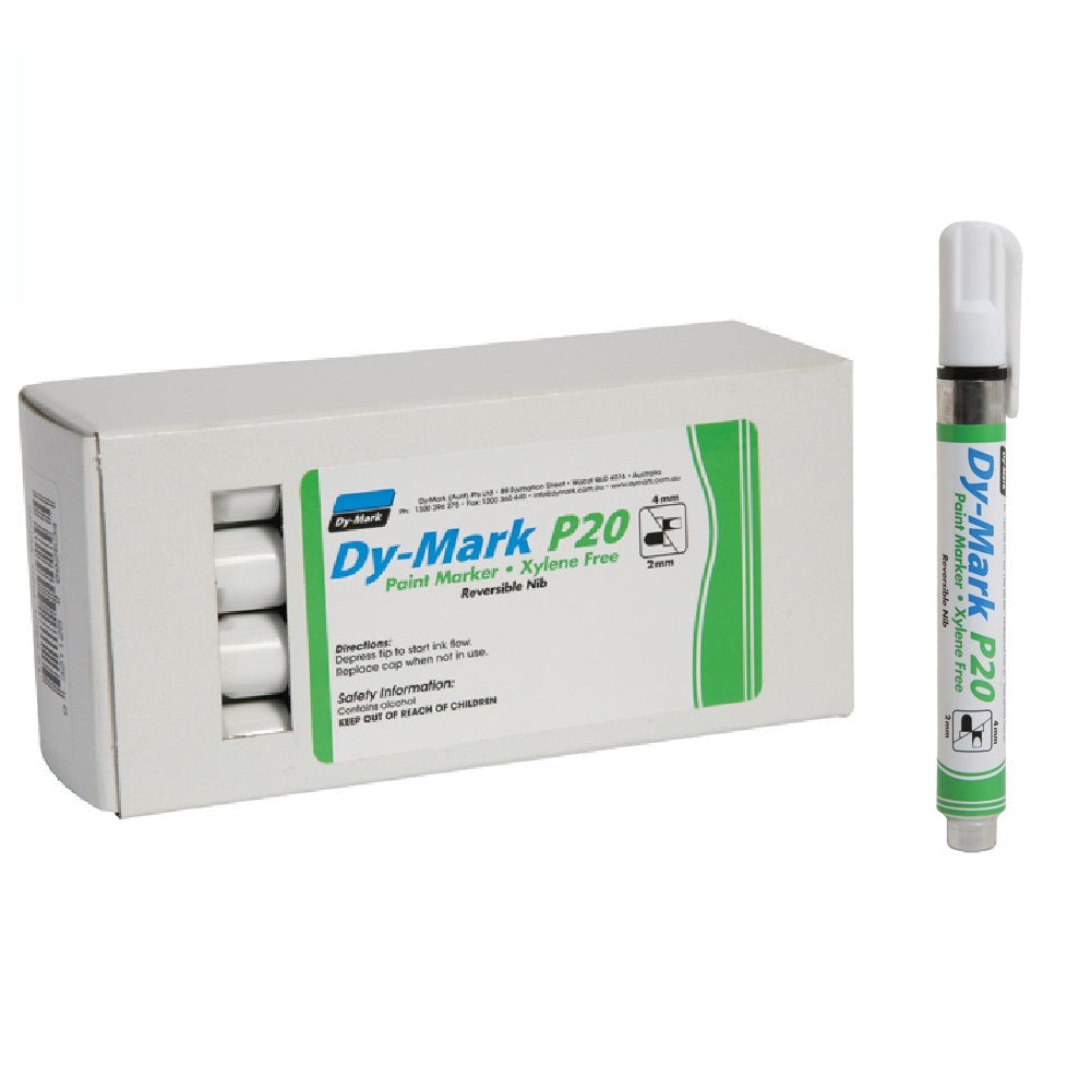 DY-MARK P20 PAINT MARKER - WHITE