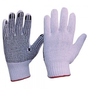 KNITTED POLY COTTON GLOVES - MENS