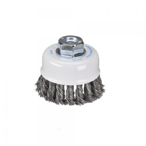 BORDO 70mm TWIST KNOT CUP BRUSH 0.5mm WIRE