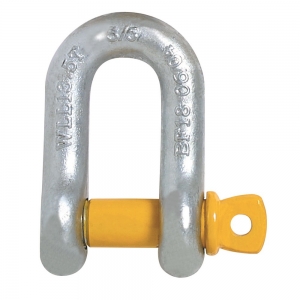 M10 GOLD/YELLOW (11mm PIN) DEE SHACKLE GR'S' WLL1.0T