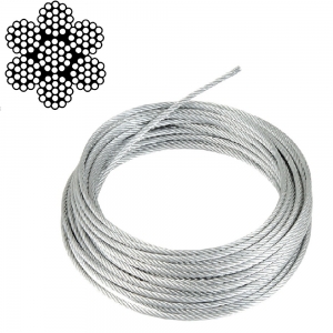1/16 x 7 x 19 FLEXIBLE S/S GR316 WIRE ROPE