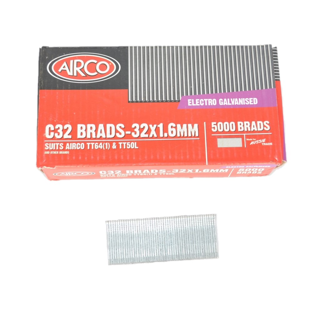AIRCO C32 BRADS (5000 BOX)