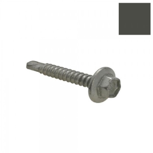 10-16 x 16 HEX S/DRILL SCREW BARE CL4 WOODLAND GREY