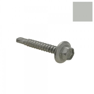 10-16 x 16 HEX S/DRILL SCREW BARE CL4 SHALE GREY