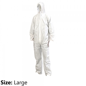 DISPOSABLE PROVEK COVERALL WHITE (LARGE)