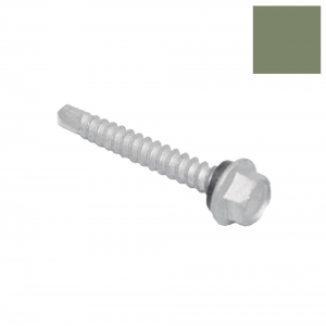 14-10 x 50 HEX S/DRILL SCREW CL4 + NEO PALE EUCALYPT