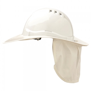 HARD HAT PLASTIC BRIM (WHITE)