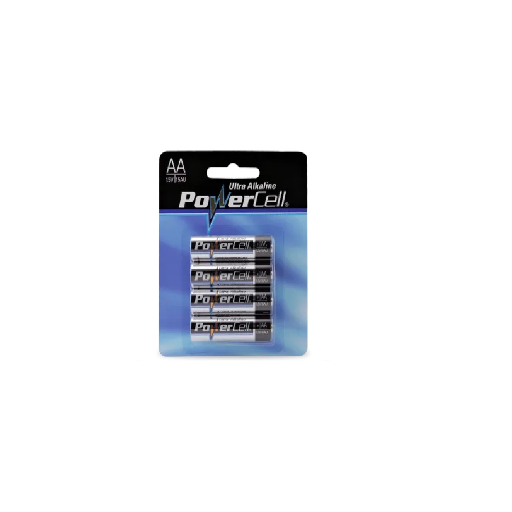 POWERCELL 1.5V AA U/ALK BATTERY - CARDED (4)