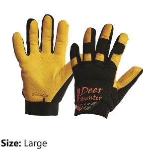 PRO-FIT DEER SKIN LEATHER/SYNTH GLOVES - LARGE