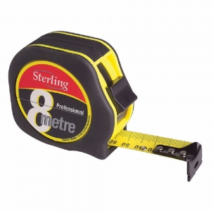 STERLING 8MTR x 25mm PROFESSIONAL TAPE MEASURE