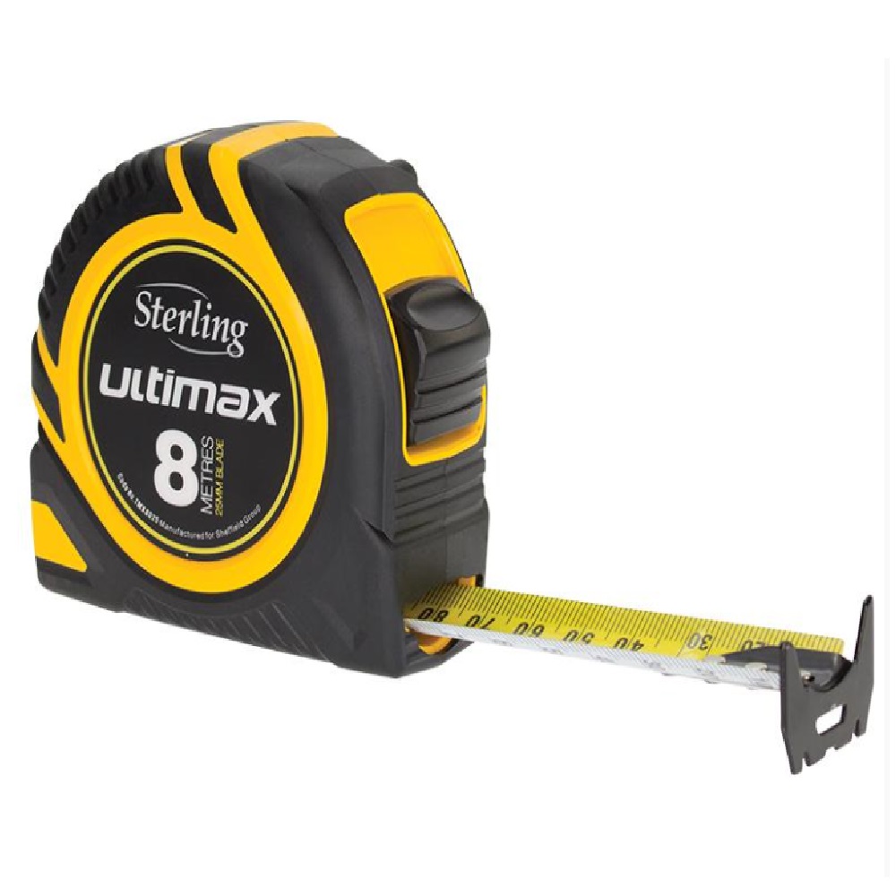 STERLING ULTIMAX TAPE MEASURE 8mtr X 25mm
